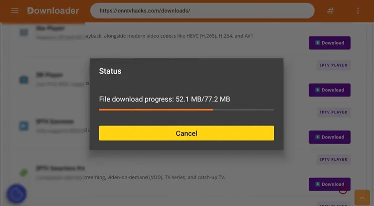 IPTV Smarters Pro downloading