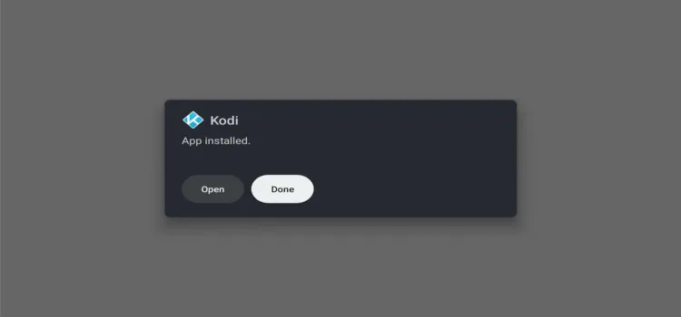 Click Done after installing