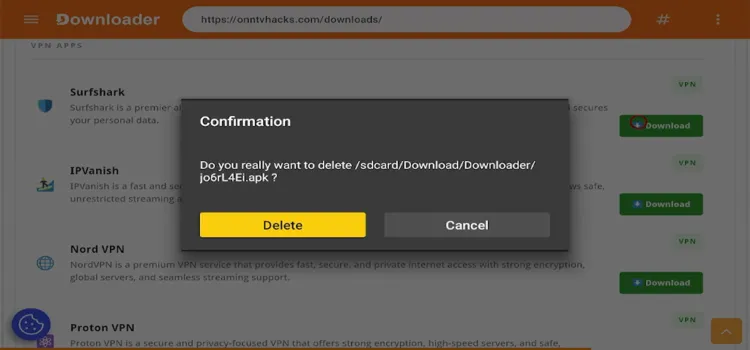 confirmation-click-on-download