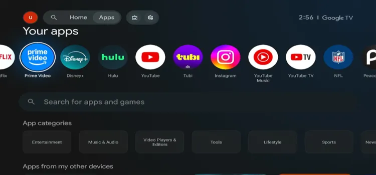 Press Home and click on Apps