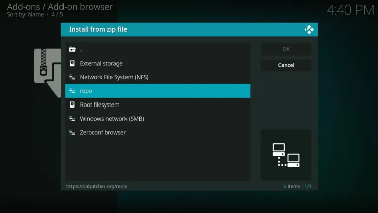 Select repo