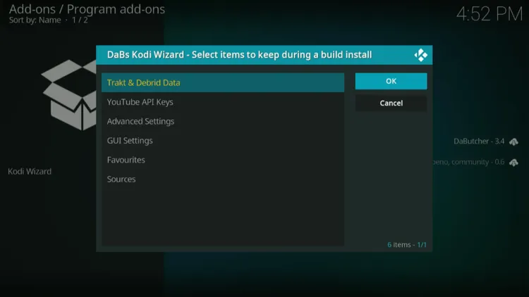 Select Trakt and Debrid Data