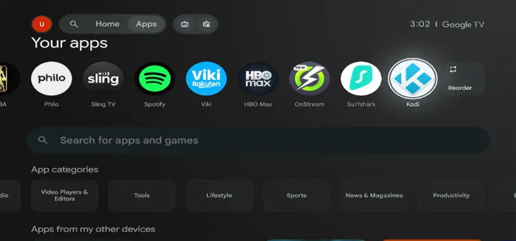Launch Kodi from Your Apps