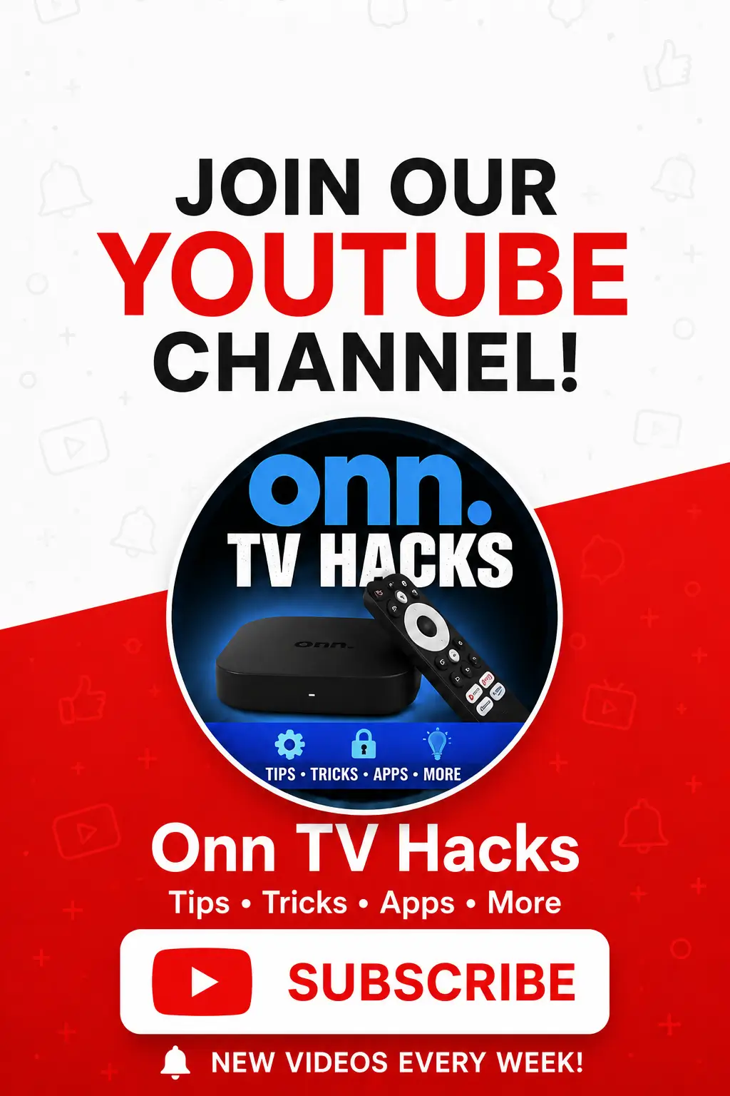 Subscribe to Onn TV Hacks