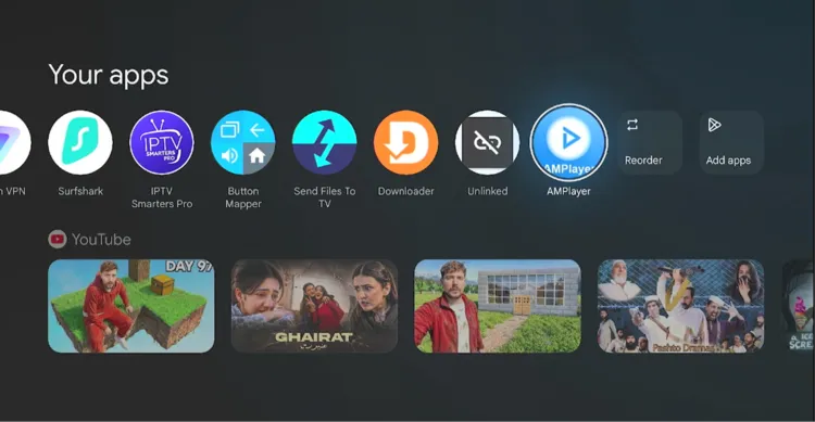 Launching AM Player from the home screen