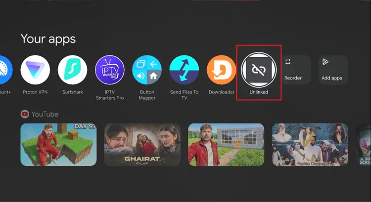 Opening Unlinked from the Onn TV home page
