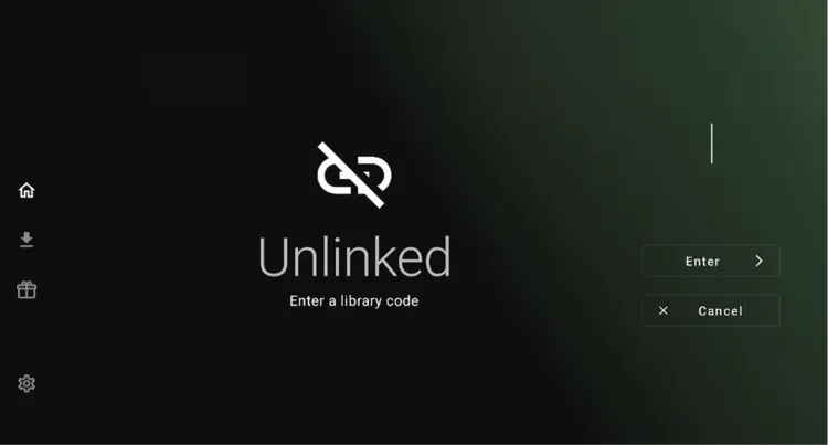 Entering an Unlinked code