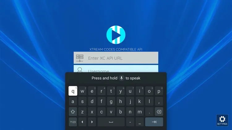Entering IPTV subscription details in XCIPTV