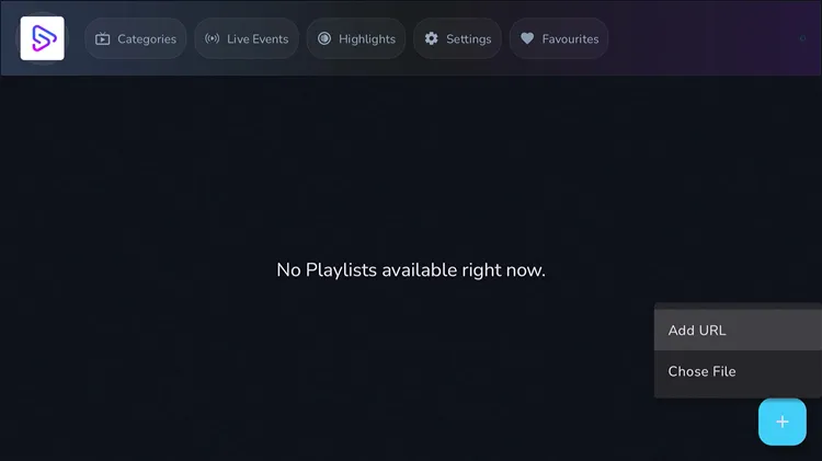 Adding a URL in SportzX playlists