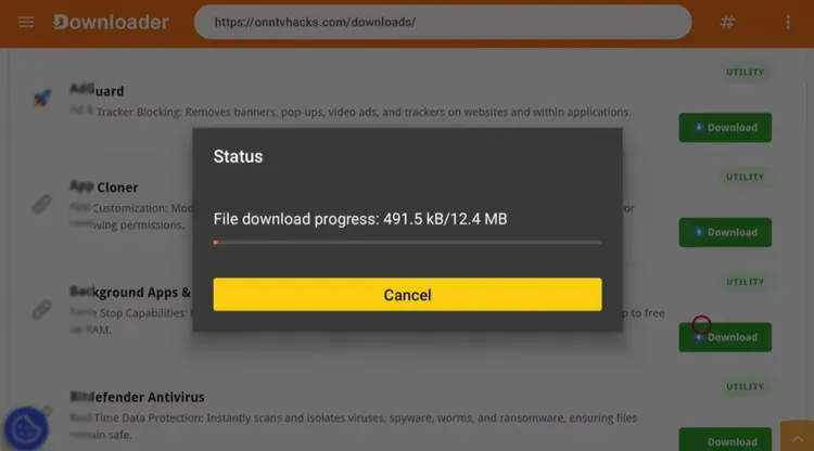 Downloading the Background Apps and Process List APK