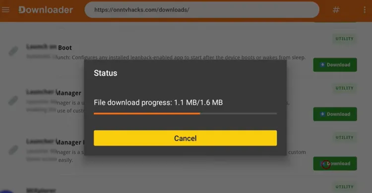 Launcher Manager Mini downloading