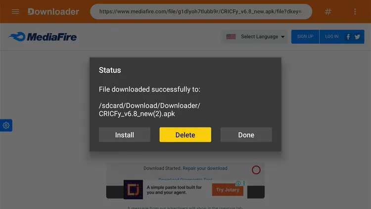 install-cricfy-on-onn-tv-6