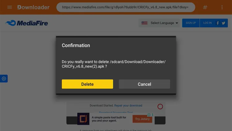 install-cricfy-on-onn-tv-7