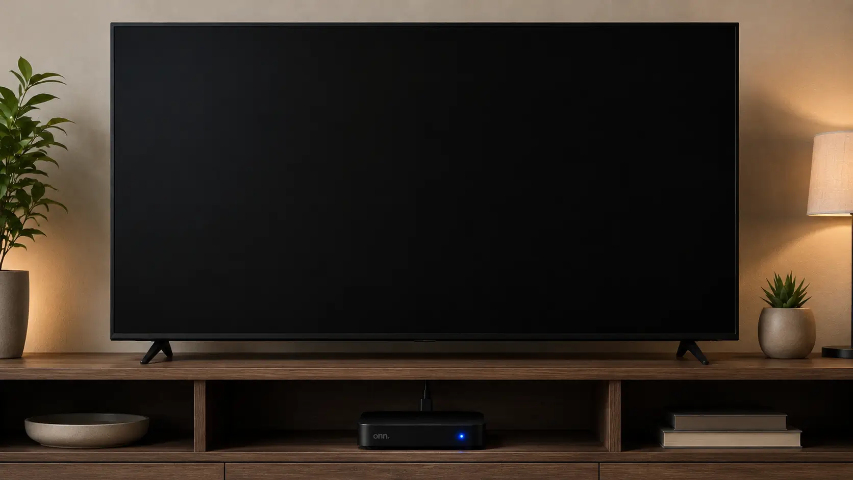 Turning off the TV leaves the Onn box in standby