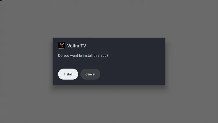 Installing Voltra TV