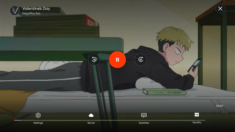 Watching anime on Voltra TV