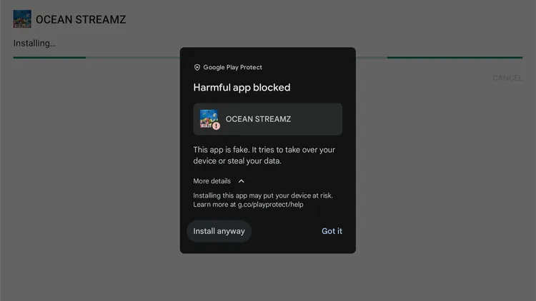 Installing APKs from random sources on Onn TV