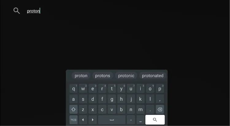 Searching for Proton VPN in the Play Store