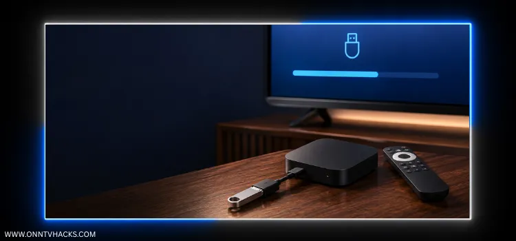 How to expand storage on Onn TV using a USB drive