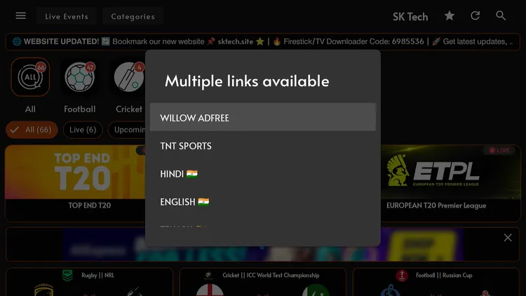 Picking a channel in SK Tech