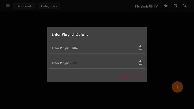 Entering playlist details in SK Tech